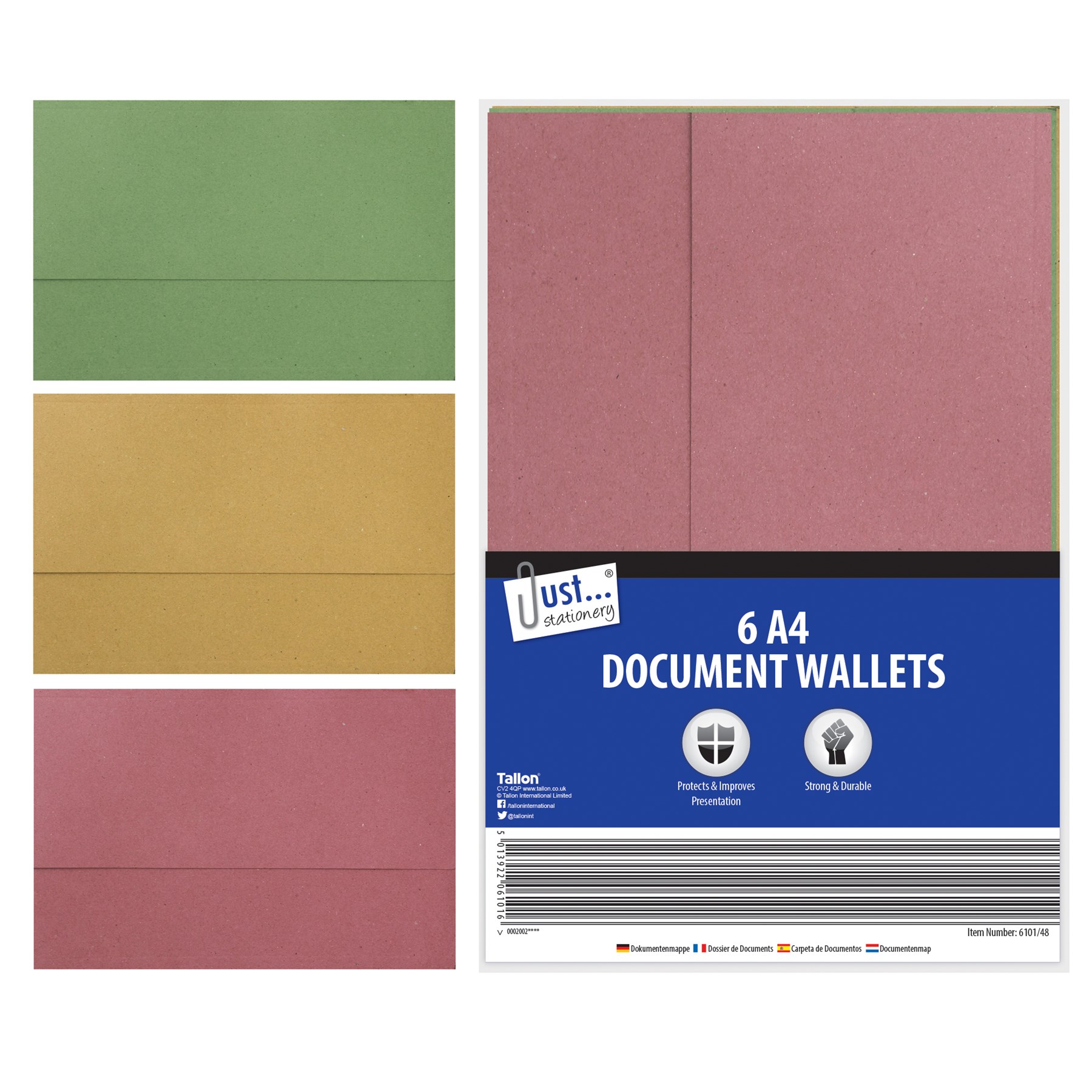 A4 Card Document Wallets 6s (6101)