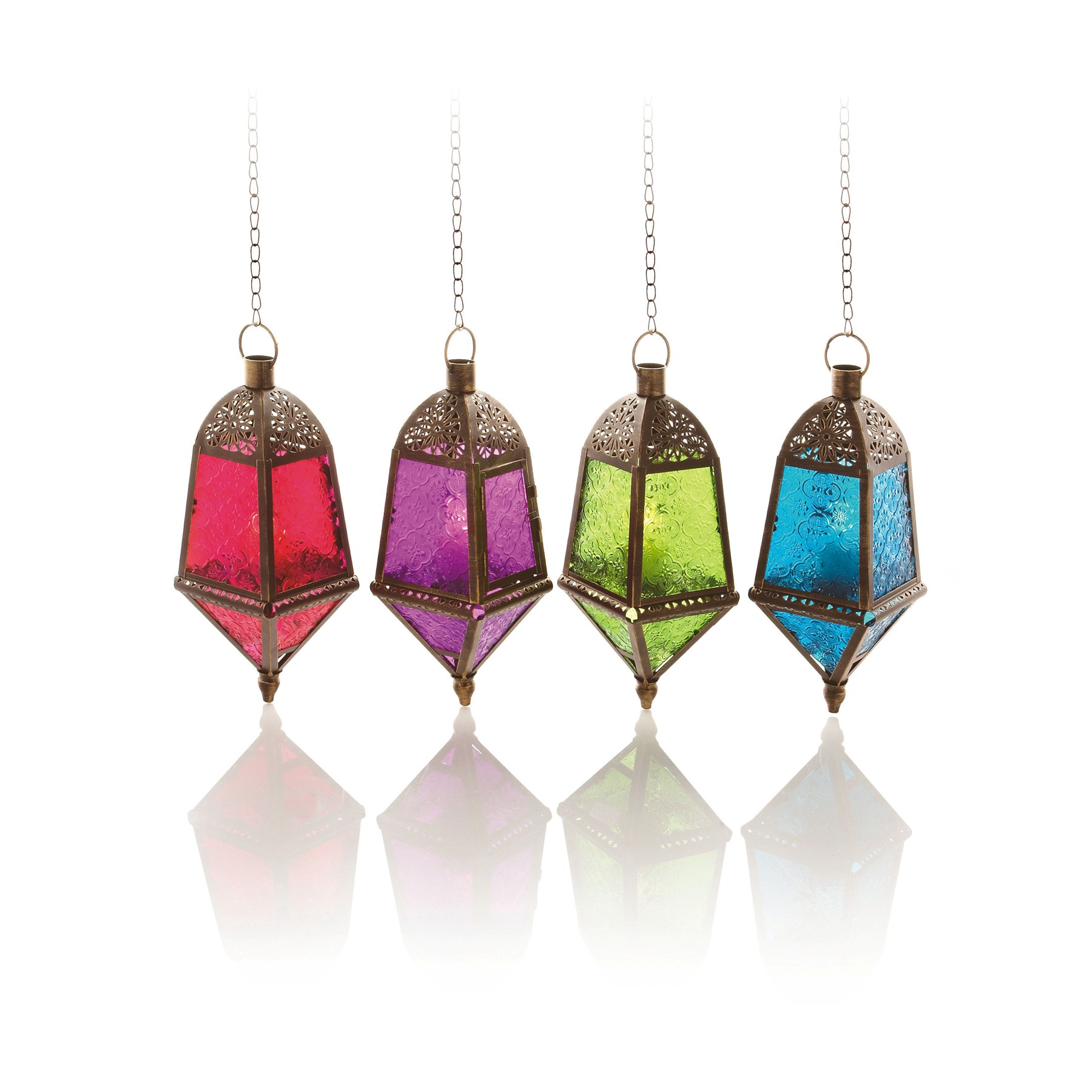 Premier Garden Hanging Moroccan Lantern Tealight Holder (BA141078)